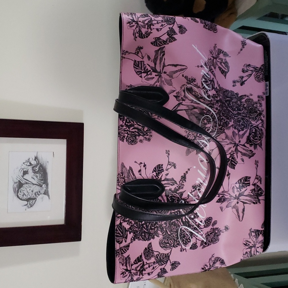 Limited Edition Victoria's Secret Pink Floral Tote Bag